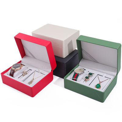 Boîte de rangement pour montres pratiques multifonctionnelles avec trois cellules