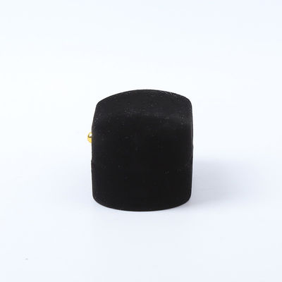 Jeux personnalisés en velours noir emballage de bijoux mariage fiançailles double bague