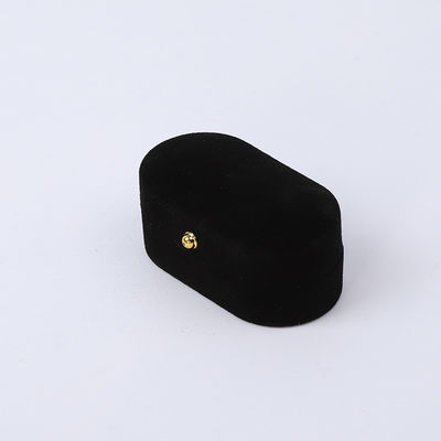 acheter Jeux personnalisés en velours noir emballage de bijoux mariage fiançailles double bague online manufacture