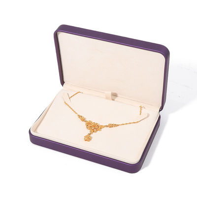 Boîte à bijoux en cuir PU carré de qualité supérieure pour ensemble de bijoux