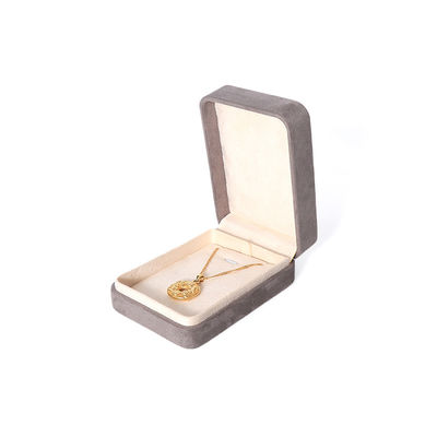 Boîte d'emballage de bijoux grise de qualité supérieure, personnalisée, haut de gamme, pour grands ensembles de bijoux, colliers, bracelets, boucles d'oreilles, bagues