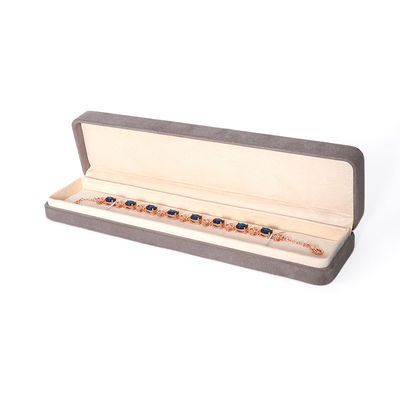 Boîte d'emballage de bijoux grise de qualité supérieure, personnalisée, haut de gamme, pour grands ensembles de bijoux, colliers, bracelets, boucles d'oreilles, bagues
