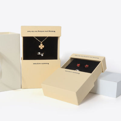Chine fabrication en gros de haute qualité Collier Boucle d'oreille Bracelet boîte d'anneau Joaillerie emballage personnalisé personnalisé Eco Friendly Carton papier tiroir Joaillerie boîte avec logo