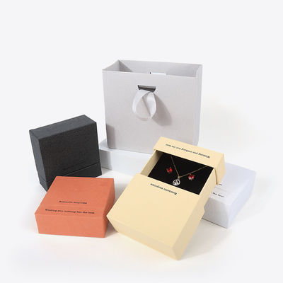 Chine fabrication en gros de haute qualité Collier Boucle d'oreille Bracelet boîte d'anneau Joaillerie emballage personnalisé personnalisé Eco Friendly Carton papier tiroir Joaillerie boîte avec logo
