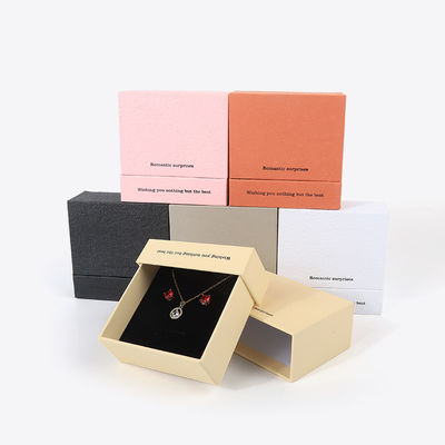 Chine fabrication en gros de haute qualité Collier Boucle d'oreille Bracelet boîte d'anneau Joaillerie emballage personnalisé personnalisé Eco Friendly Carton papier tiroir Joaillerie boîte avec logo