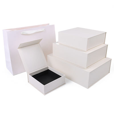 Fabrication en gros de boîtes cadeaux magnétiques de haute qualité, emballage personnalisé avec logo de luxe, en carton écologique, papier blanc, boîte à bijoux magnétique