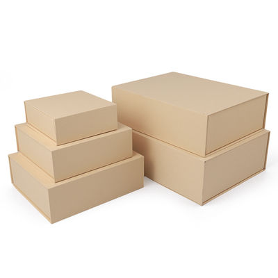 Boîte cadeau à bijoux en papier Emballage en carton écologique jaune Boîte à bijoux magnétique