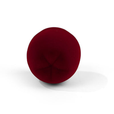 personnalisable personnalisé hign fin velours joaillerie rouge boîte d'anneau pour cadeau de Noël