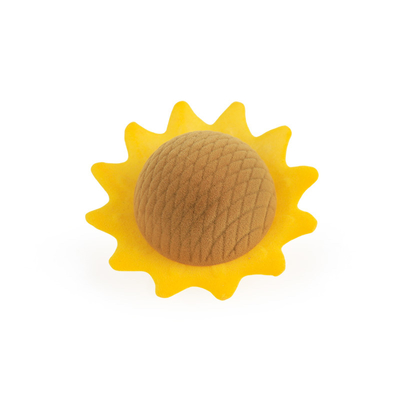boîte à bijoux jaune en velours de tournesol de haute qualité personnalisée pour bague