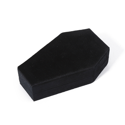 Boîte à bijoux de voyage OEM de Noël en velours noir avec rangement personnalisé