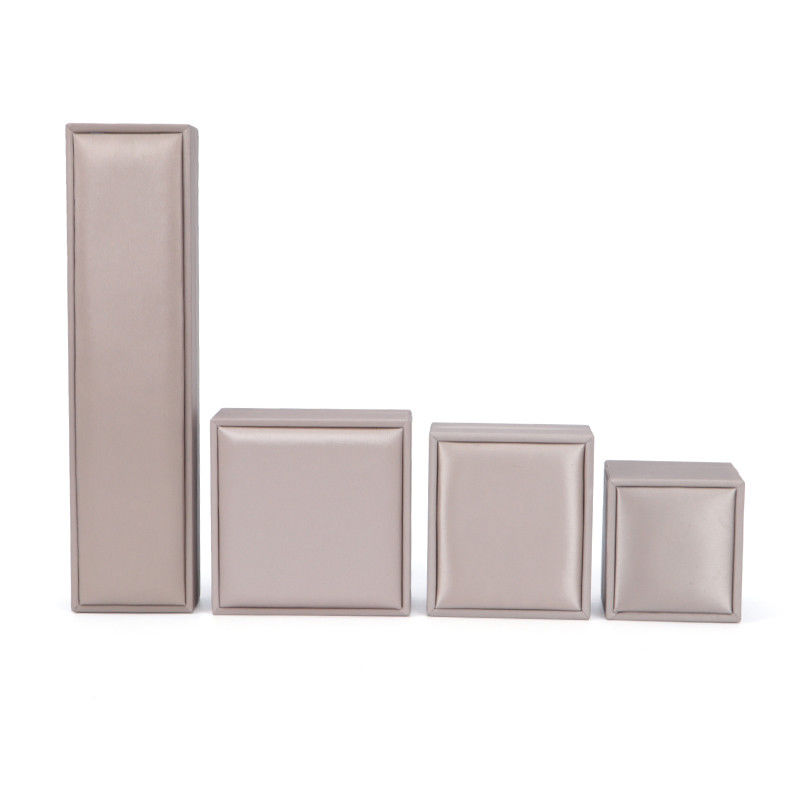 Logo personnalisé Hanhong Coffret de bijoux en velours en faux cuir pour boucles d'oreilles Bracelet Collier Ring