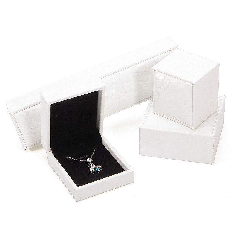 Boîte à bijoux Hanhong 2022 Ensemble d'emballage Boîte à bijoux en cuir PU avec logo Boîte à bague imprimée sur mesure