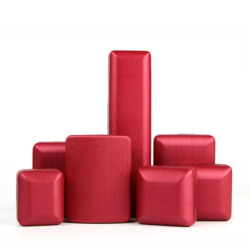 Boîte de bijoux en cuir en PU rouge pour bagues et ensembles personnalisés