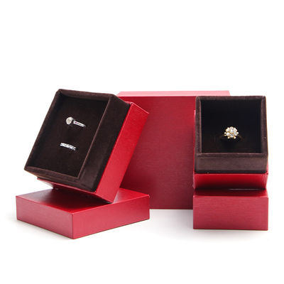 Boîtes de bijoux en papier de velours Conception personnalisée Hanhong Emballage écologique