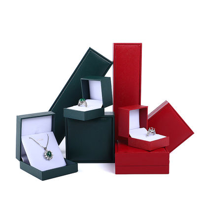 Boîte de bijoux de couleur Hanhong en velours de papier personnalisé pour bracelet de collier et boucles d'oreilles
