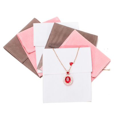 OEM Discrète Supply Poches de bijoux de velours légers pour les boucles d'oreilles Studs fille