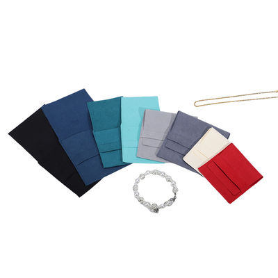 Compact Simple Joyaux en velours doux Emballage Enveloppe Poche Mini Pendentif Poche