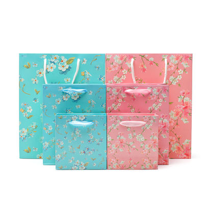 Sac en papier en carton robuste avec poignée pour cadeau d'anniversaire de fille