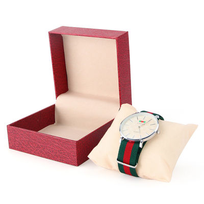 Boîte d'emballage de montres en papier dur à grains de galets compacts boîte de rangement en carton